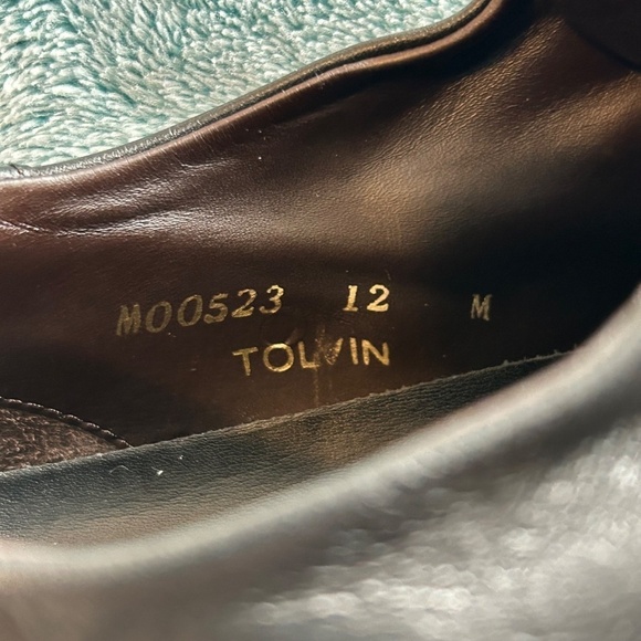 Bruno Magli Men’s Slip on Leather Dress Shoes Black Size 12 - Picture 10 of 17